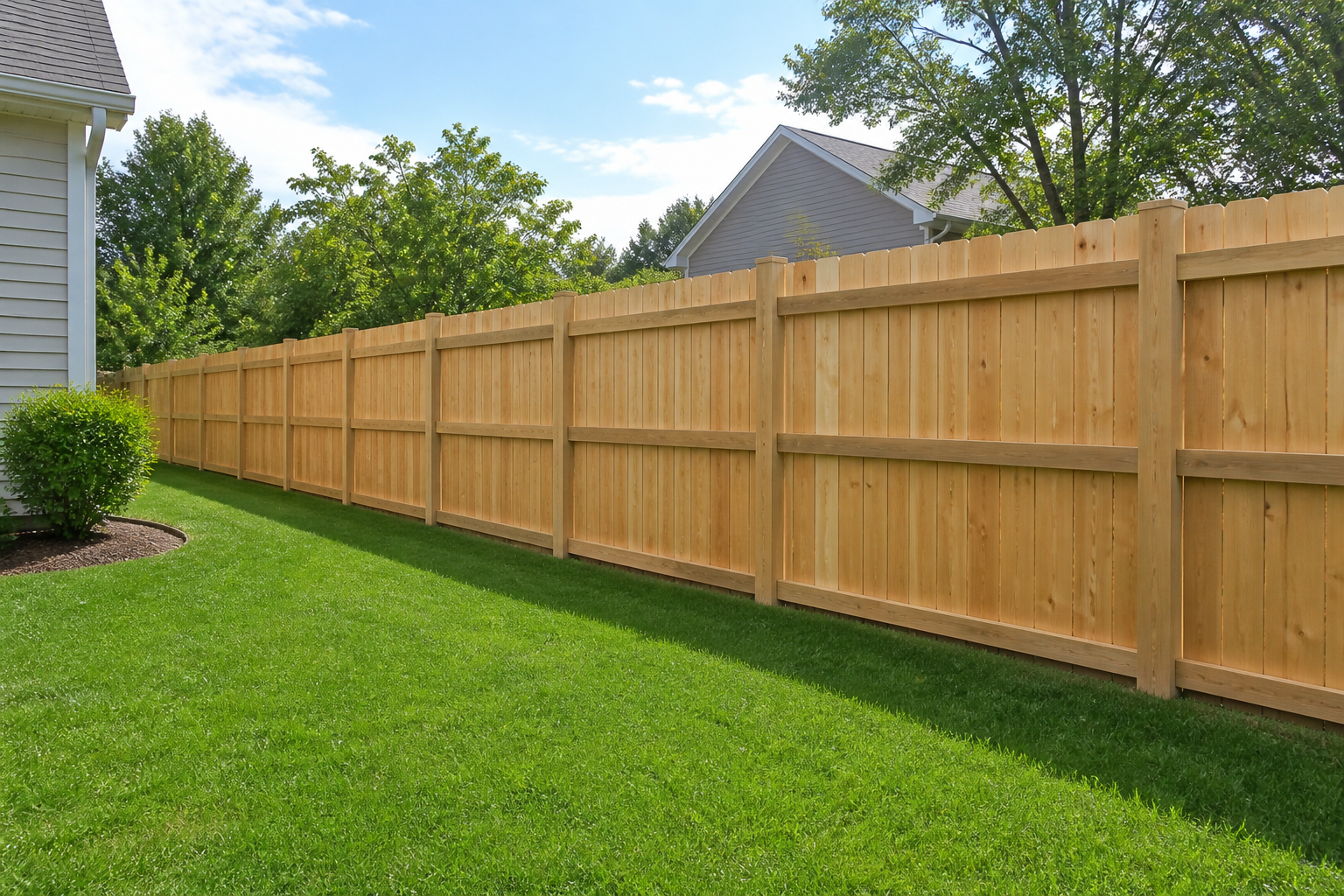 AI generated backyard fence redesign